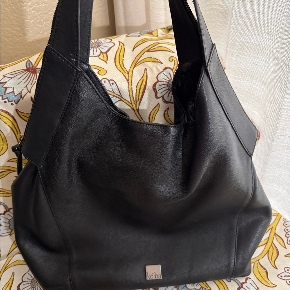 Kooba Black Leather Hobo Bag
